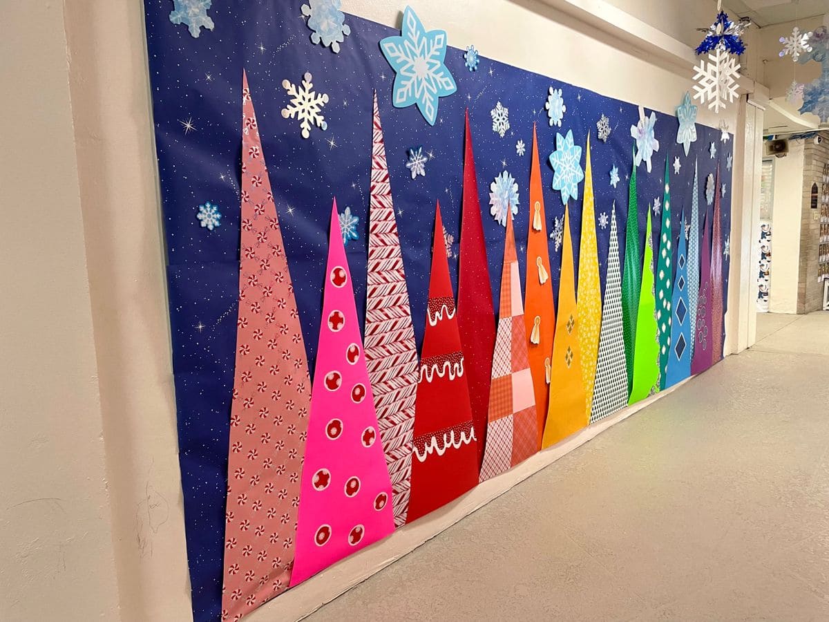 Rainbow Forest Winter Wonderland