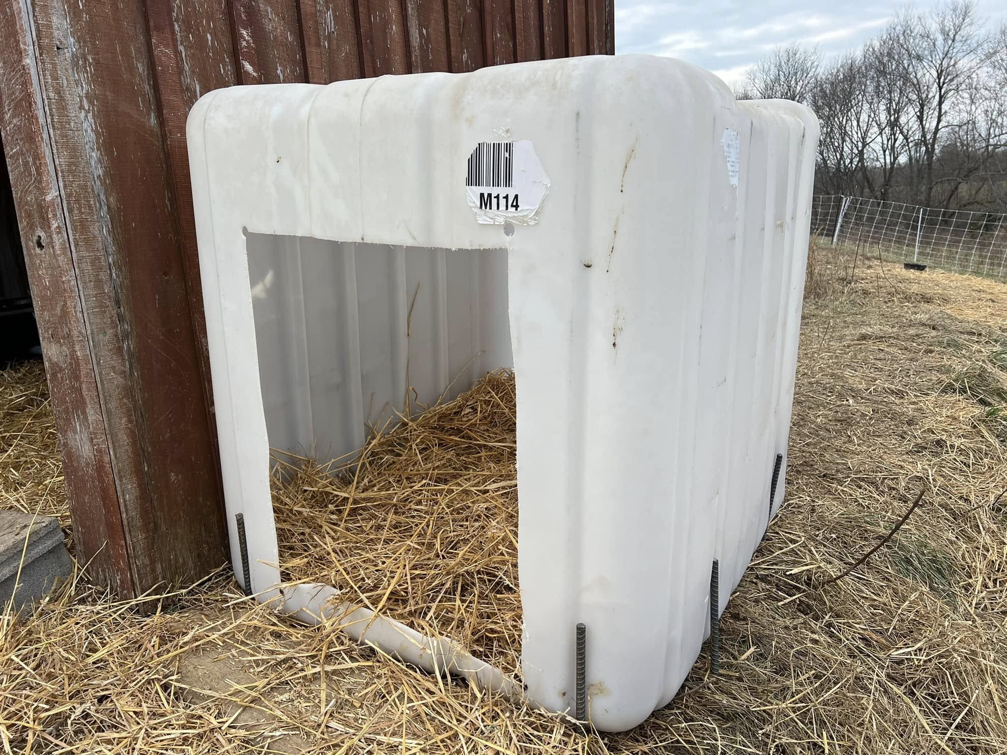 10+ Winterproof Ideas to Keep Your Livestock Warm and Safe Repurposed Plastic Tote Calf Shelter