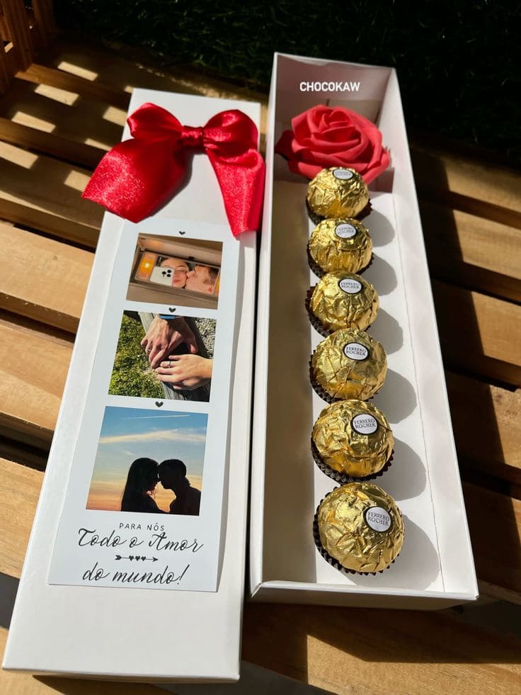 Romantic Ferrero Gift Box with Photos