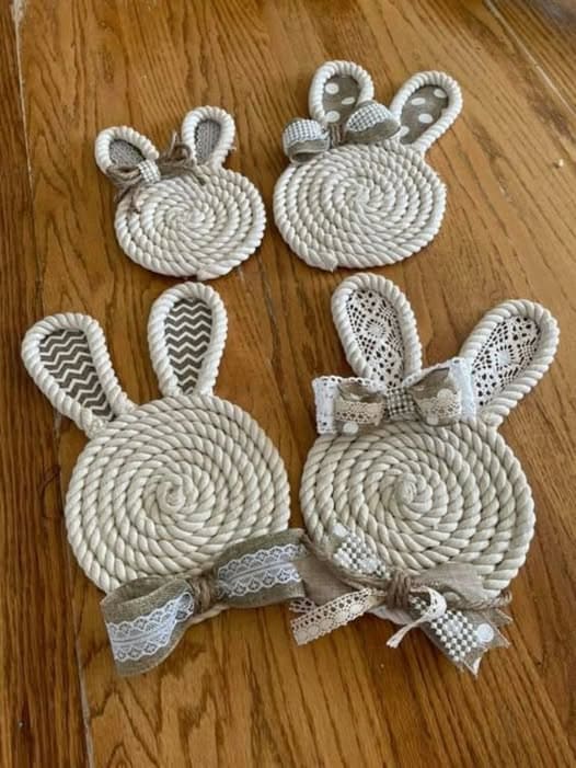 Rope Bunny Coasters