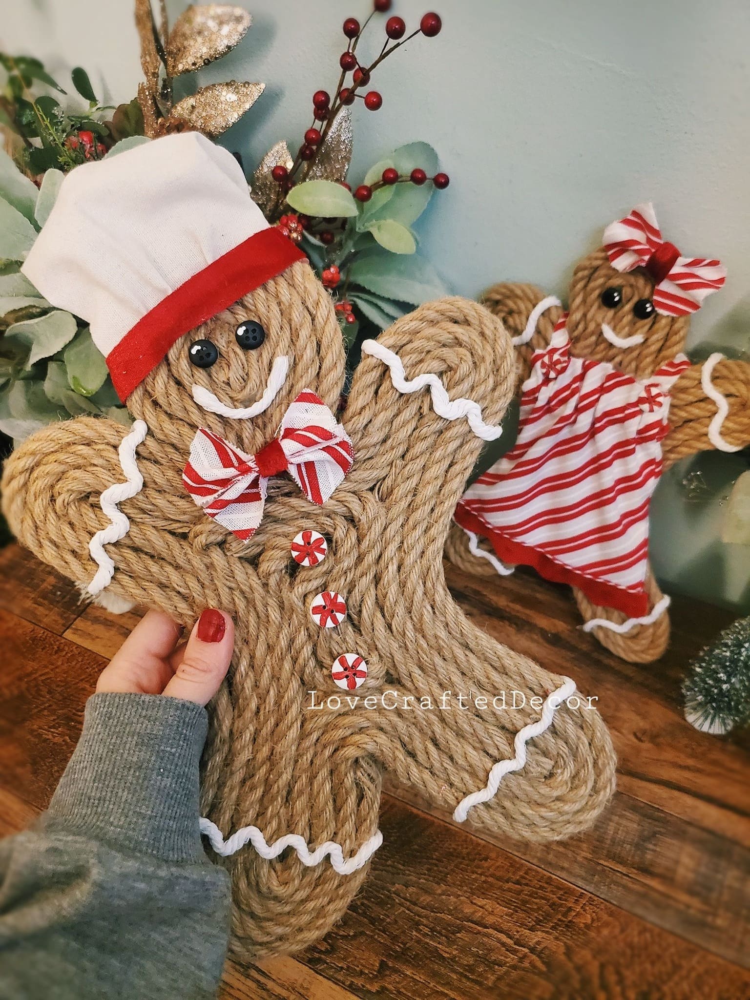 Rope Gingerbread Characters
