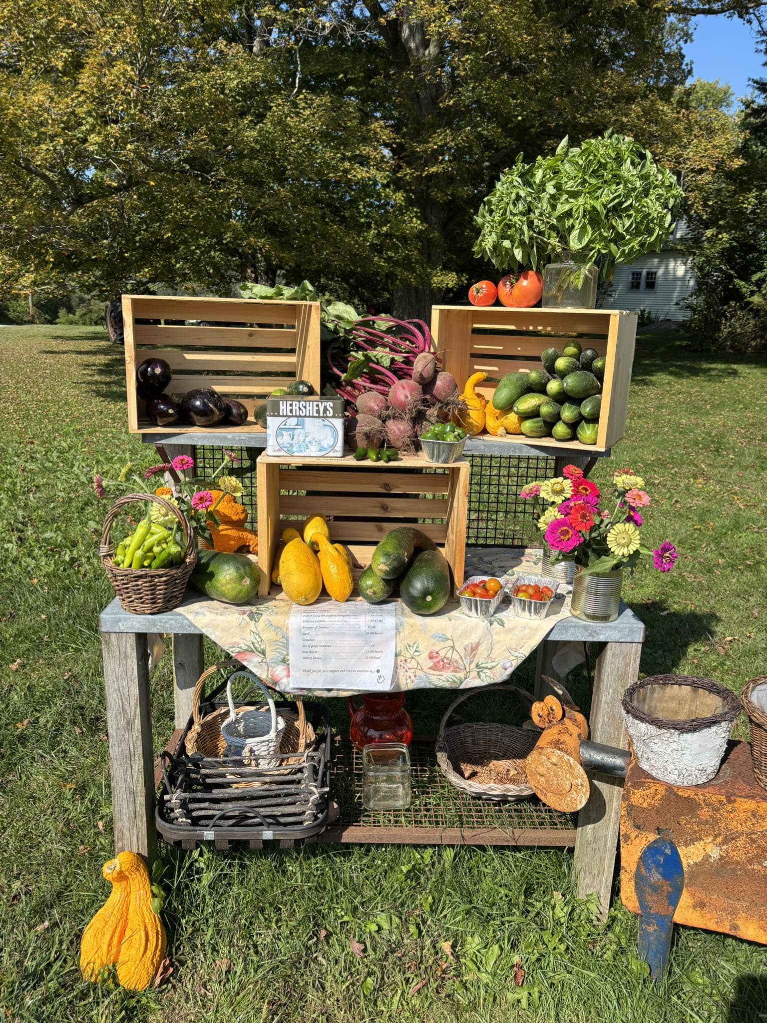 22 Charming DIY Farm Stand Ideas to Inspire Your Homestead Rustic Garden Harvest Stand