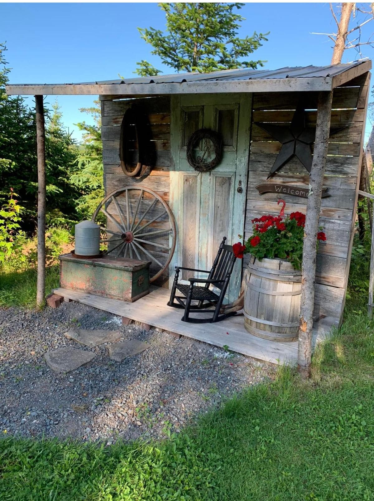 25 Stunning Garden Shed Ideas to Elevate Your Backyard Space Rustic Garden Shed Retreat