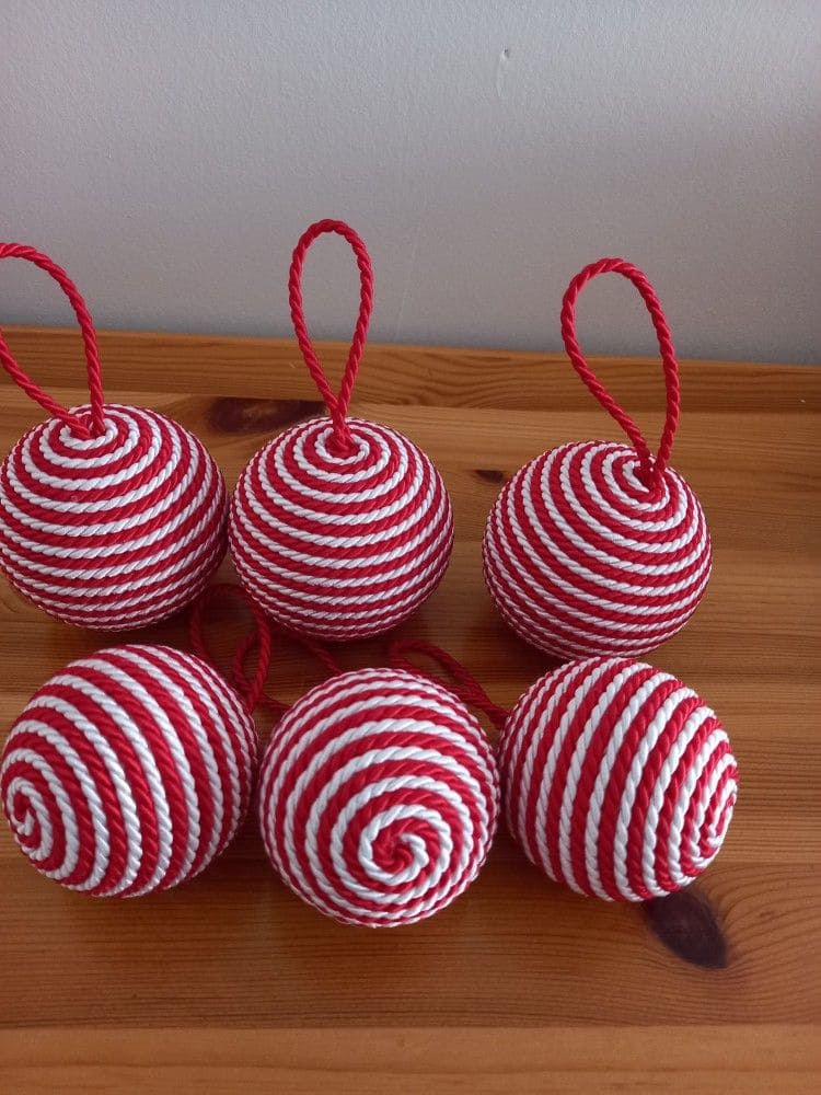 Striped Rope Ornaments