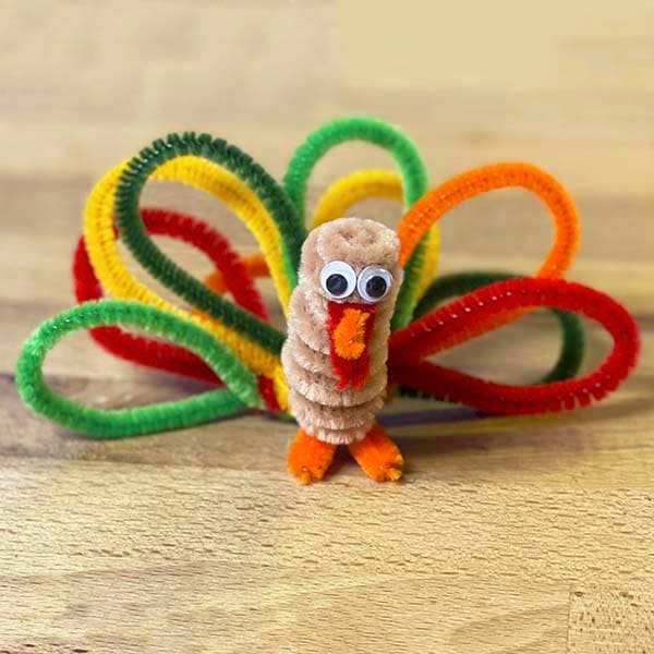 Thanksgiving Pipe Cleaner Turkey