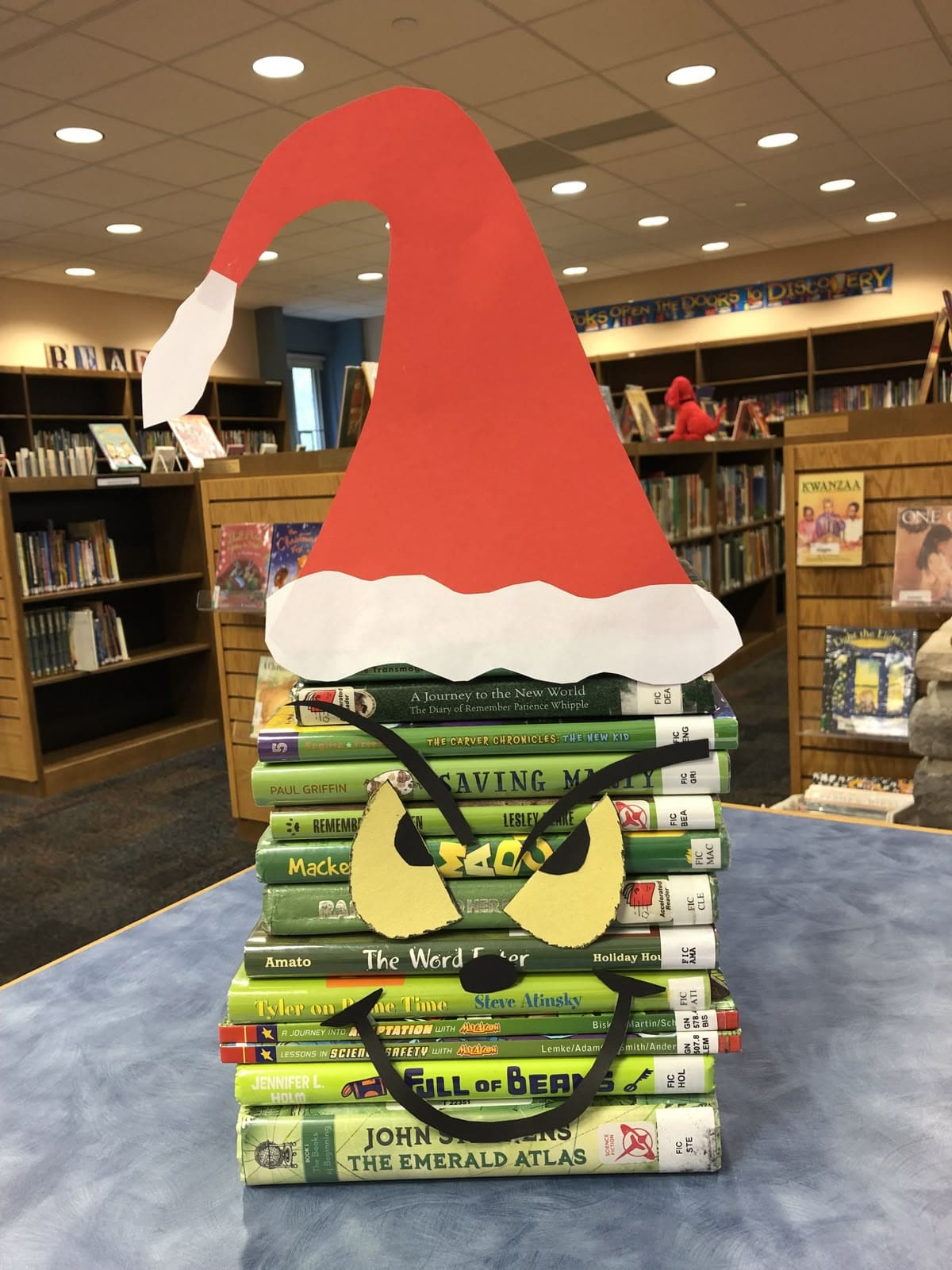 The Grinch Book Stack Display