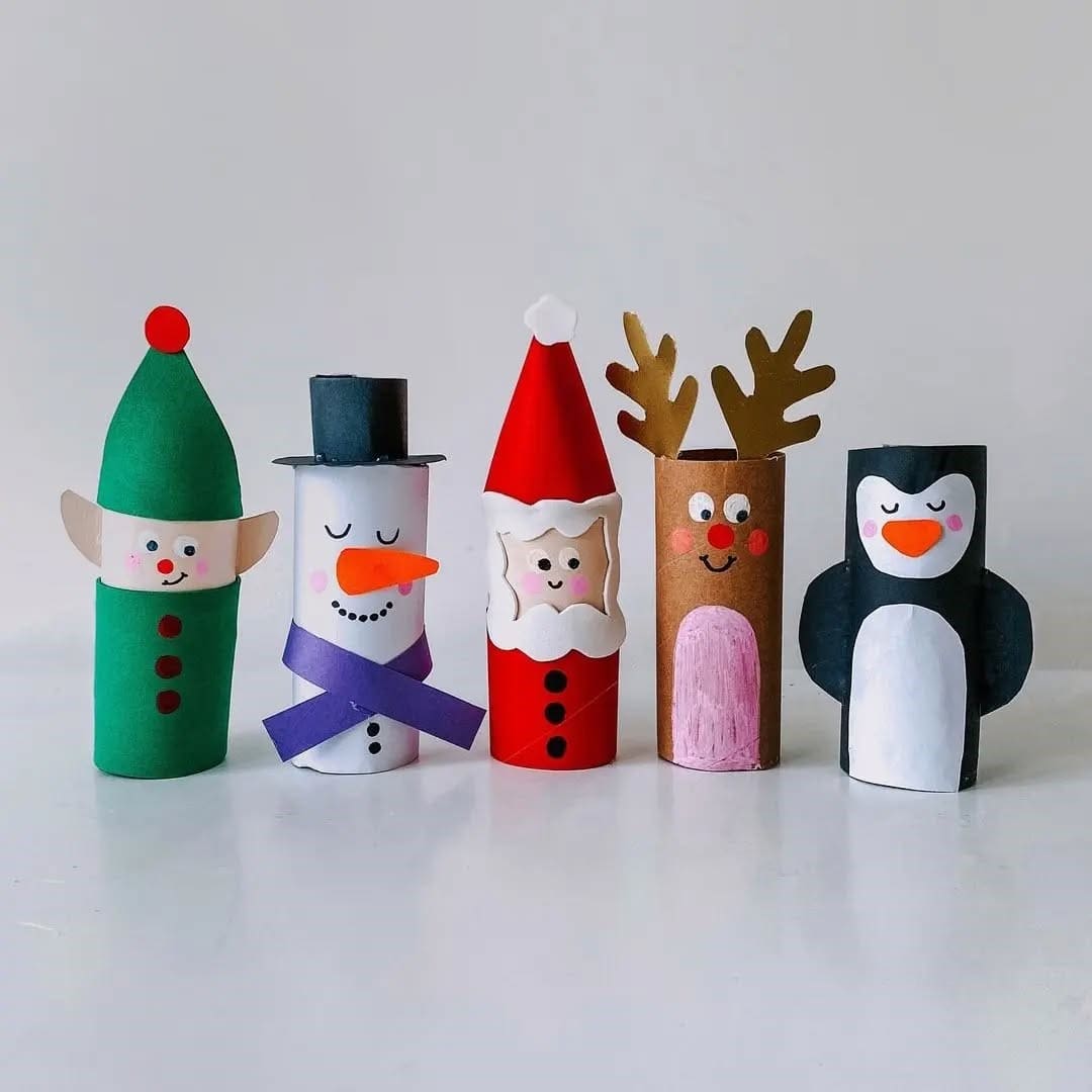 Toilet Paper Roll Christmas Characters