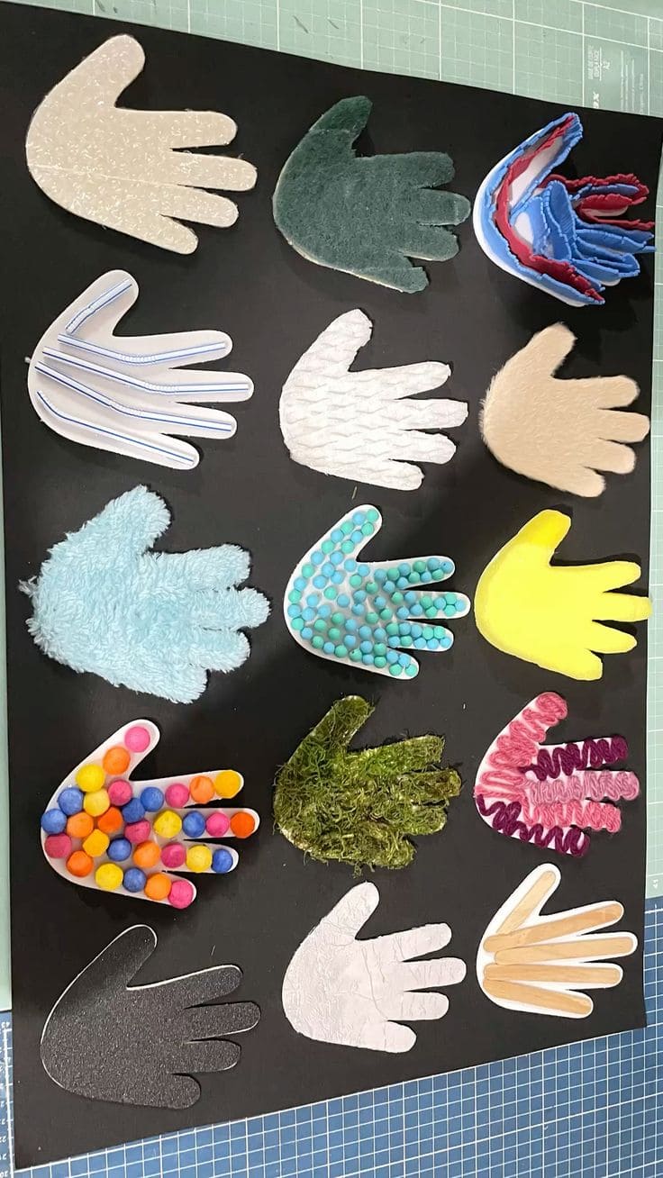 Touch and Feel Hand Texture Board