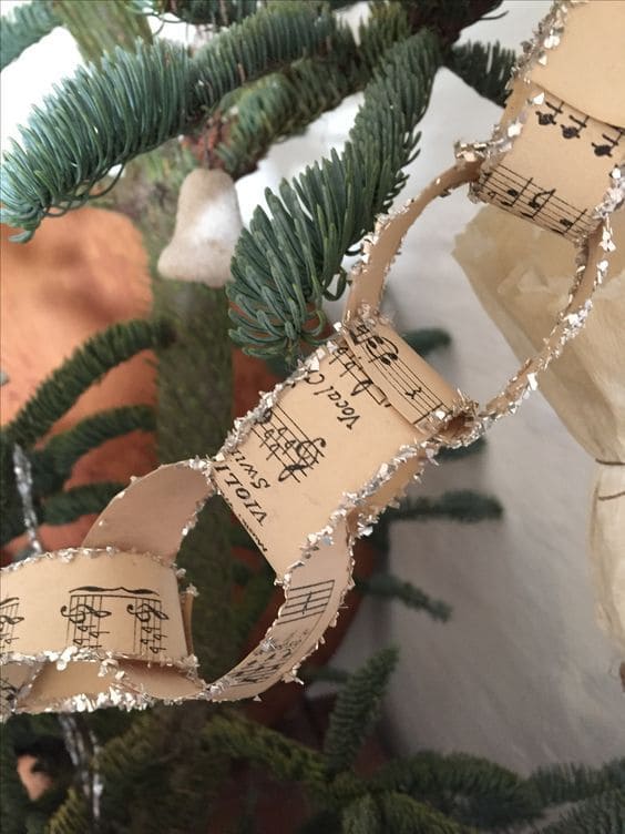 20 Beautiful Music Sheet Crafts to Add Harmony to Your Home Vintage Music Sheet Garland