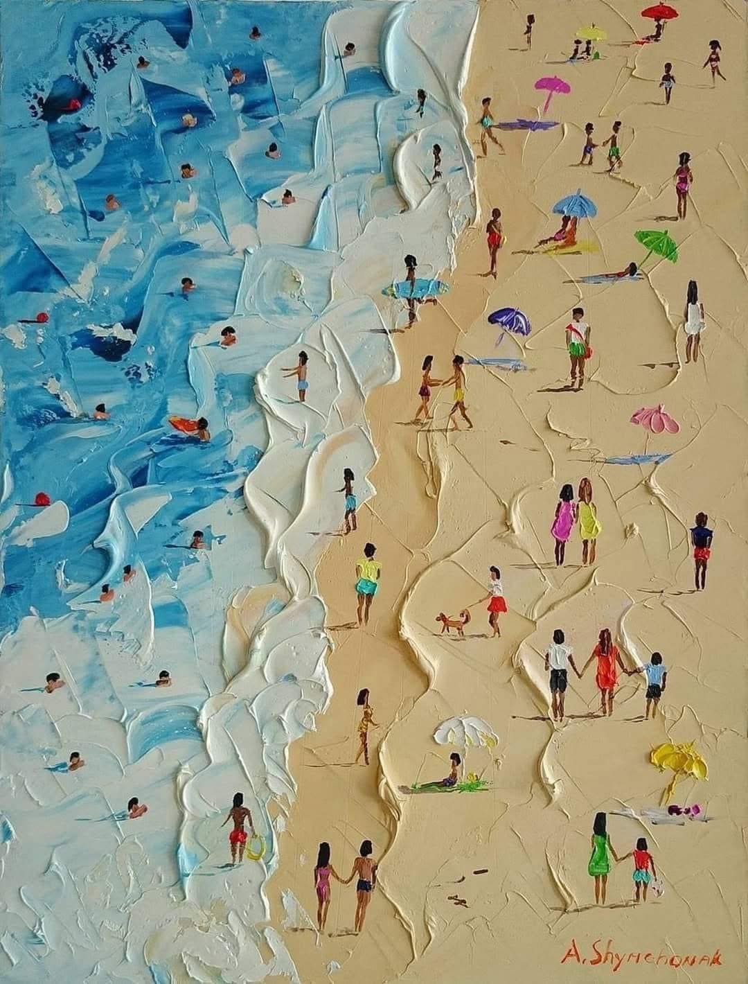 17 Textured Art Painting Ideas to Inspire Your Creativity Beach Day Bliss