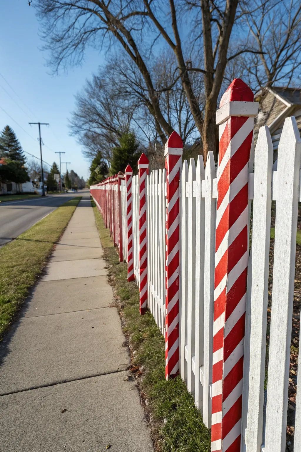 Candy Cane Fence Posts