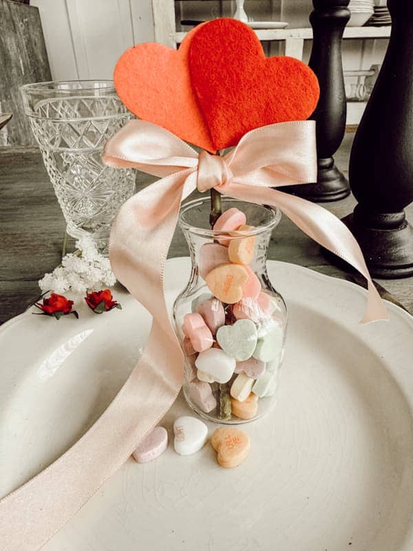 Candy Heart Felt Bouquet