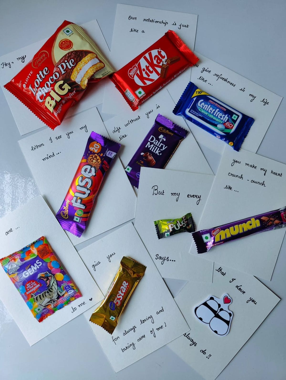 Candy-Message Love Notes