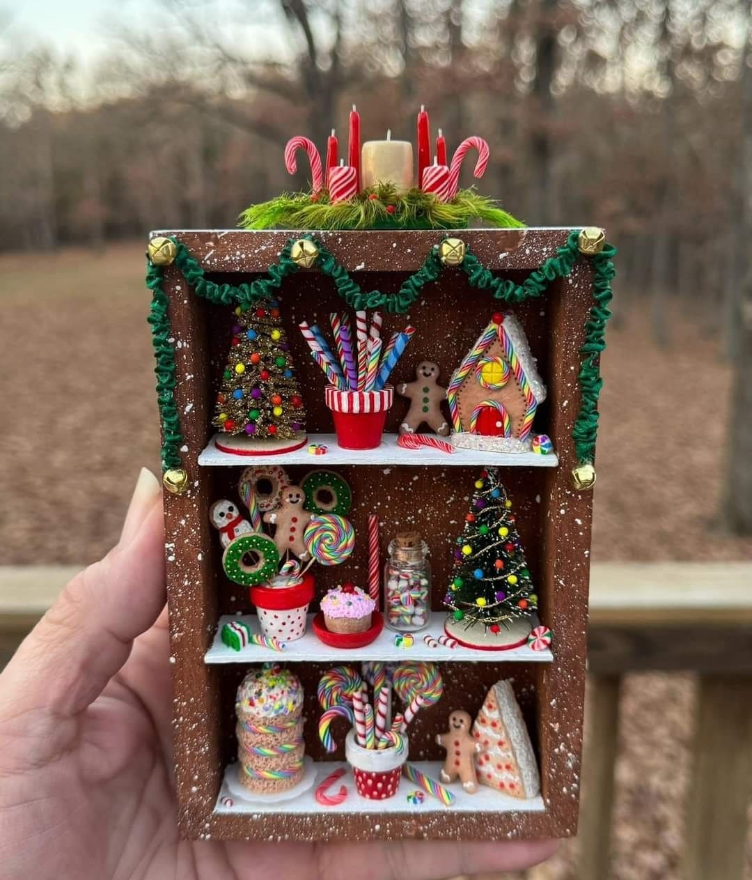 Festive Mini Candy Shelf