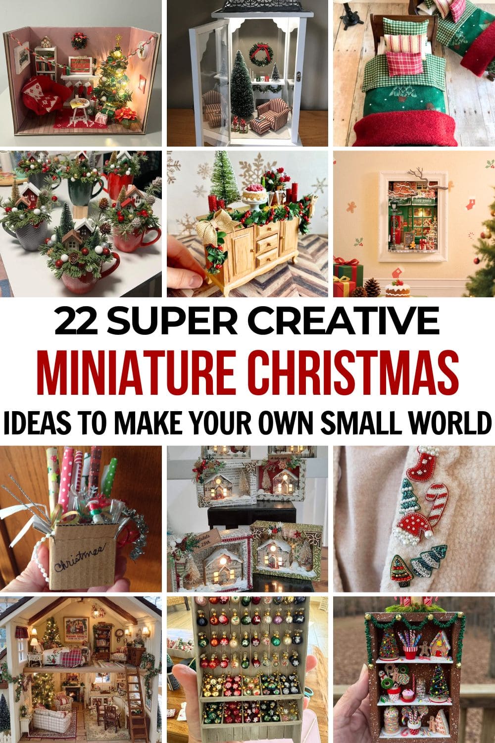 22 Christmas Miniature Ideas to Create Your Own Magical Small World