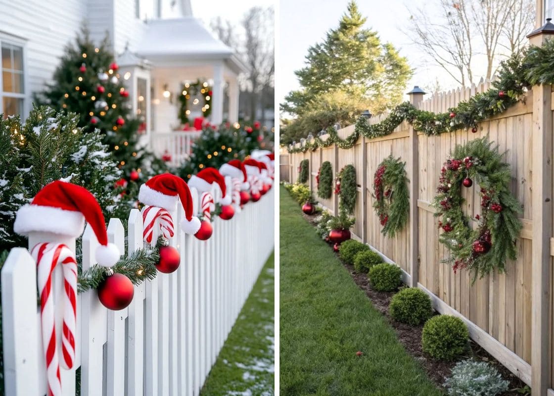 20 Christmas Fence Decor Ideas for a Festive Outdoor Makeover
