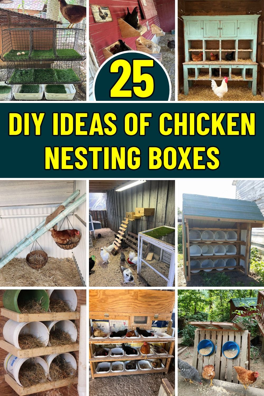 25 Creative DIY Chicken Nesting Box Ideas for Your Coop