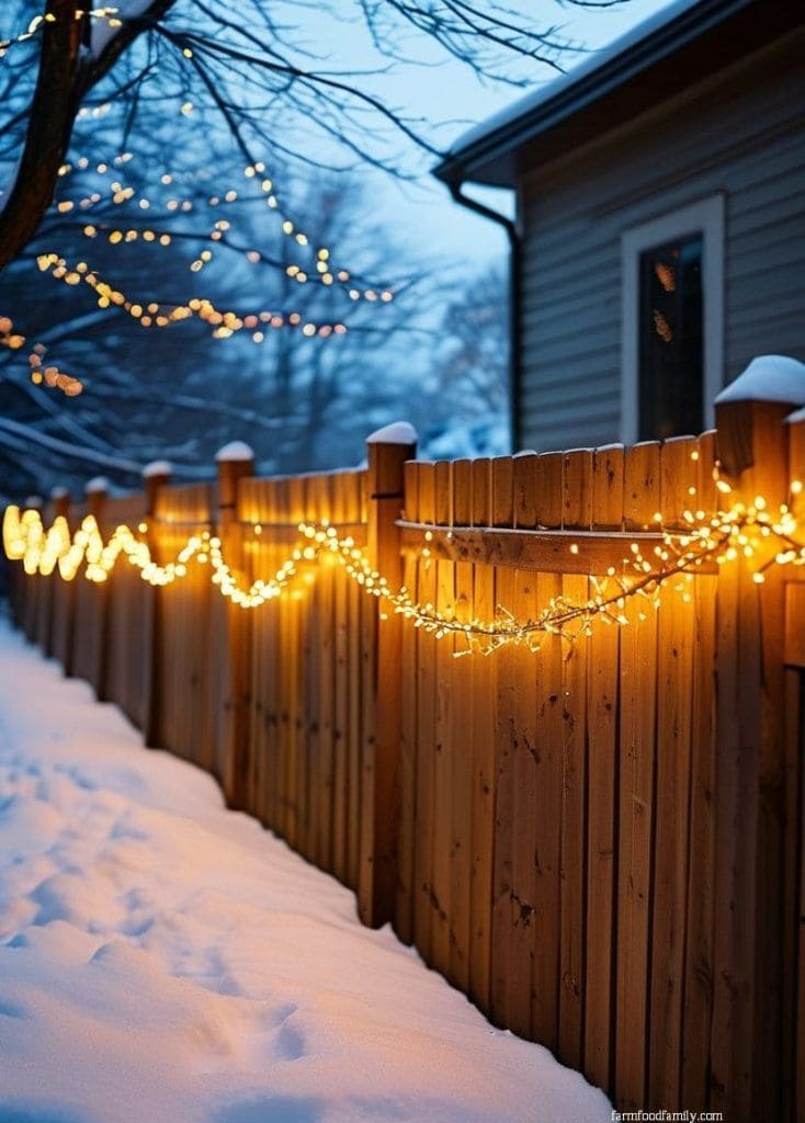 Golden Winter Light Swag