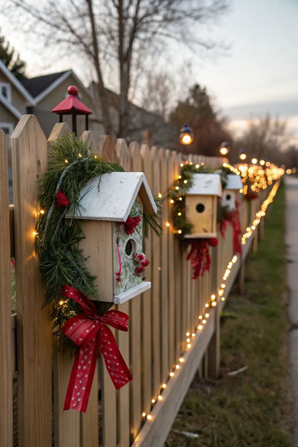 Holiday Birdhouse Garland
