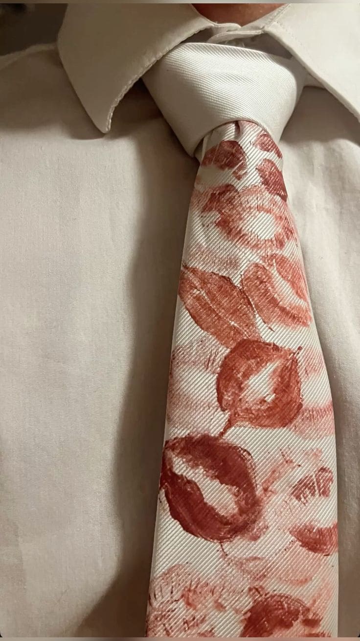 Kiss-Print Love Tie