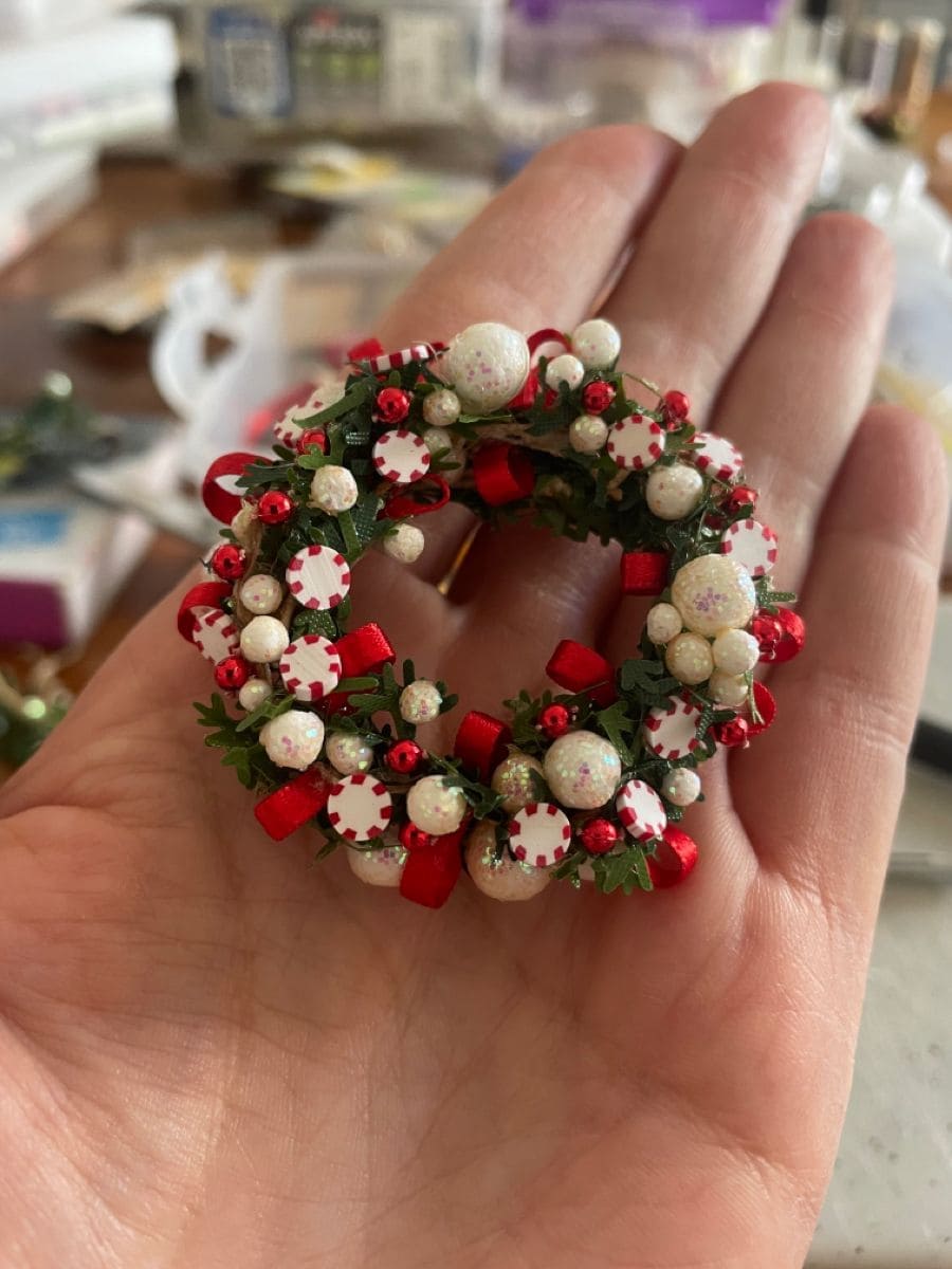 Mini Peppermint Candy Wreath