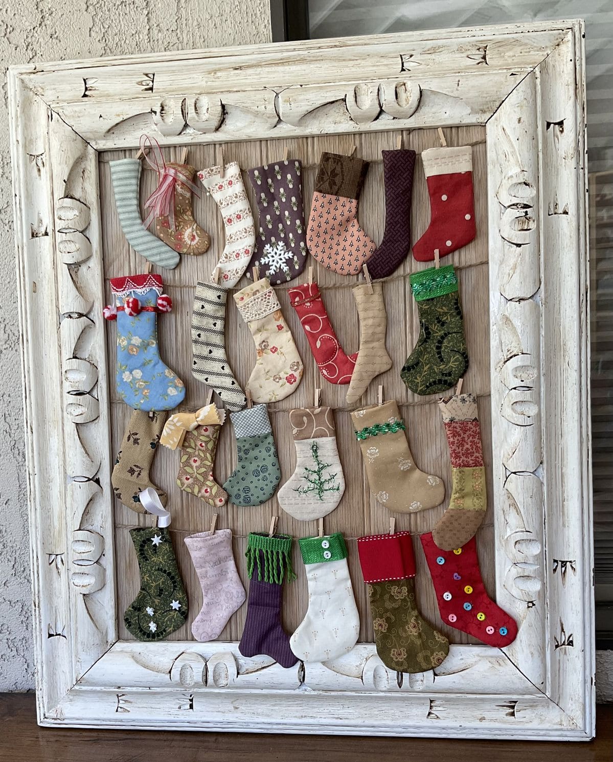 Mini Stocking Patchwork Frame