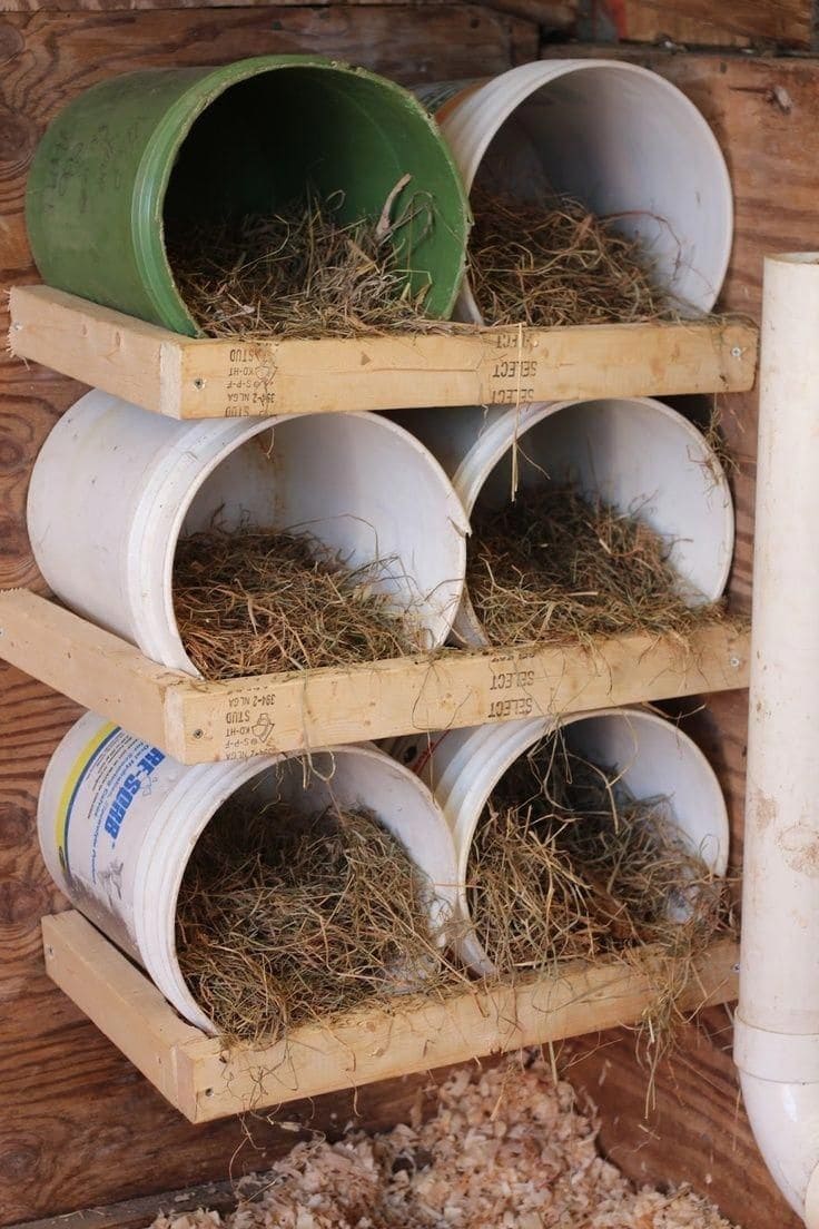 Recycled Bucket Nesting Boxes