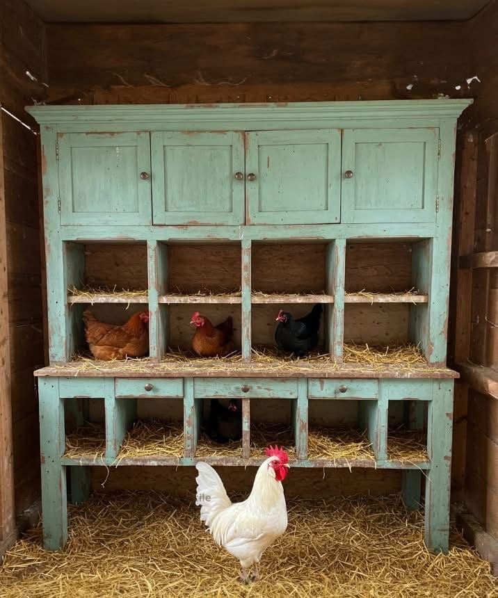 Repurposed Vintage Cabinet Nesting Boxes