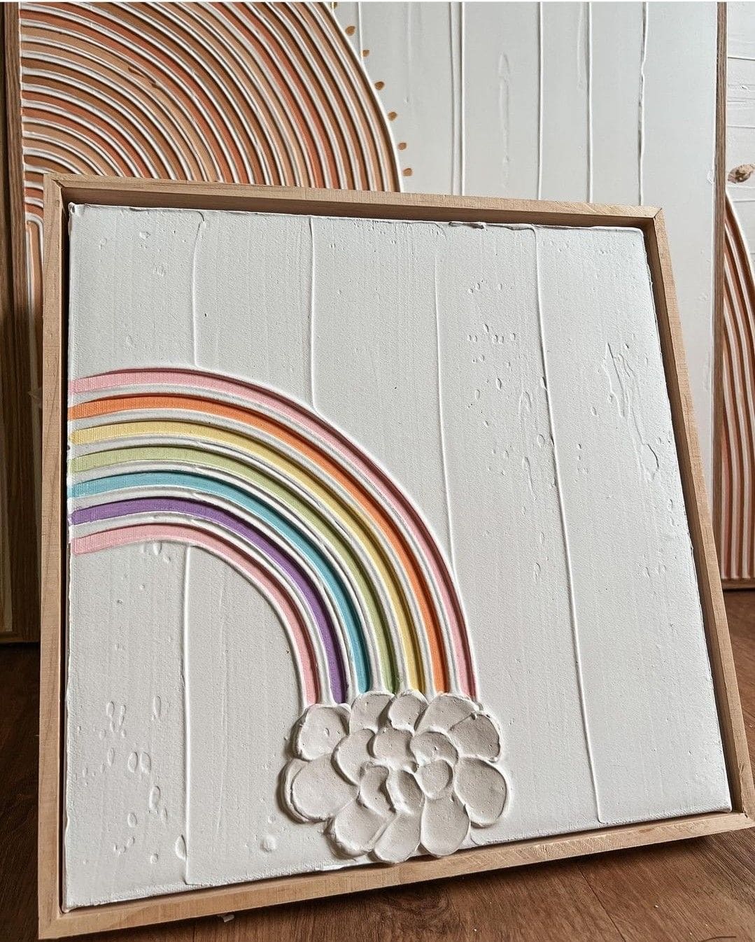 17 Textured Art Painting Ideas to Inspire Your Creativity Textured Rainbow Delight