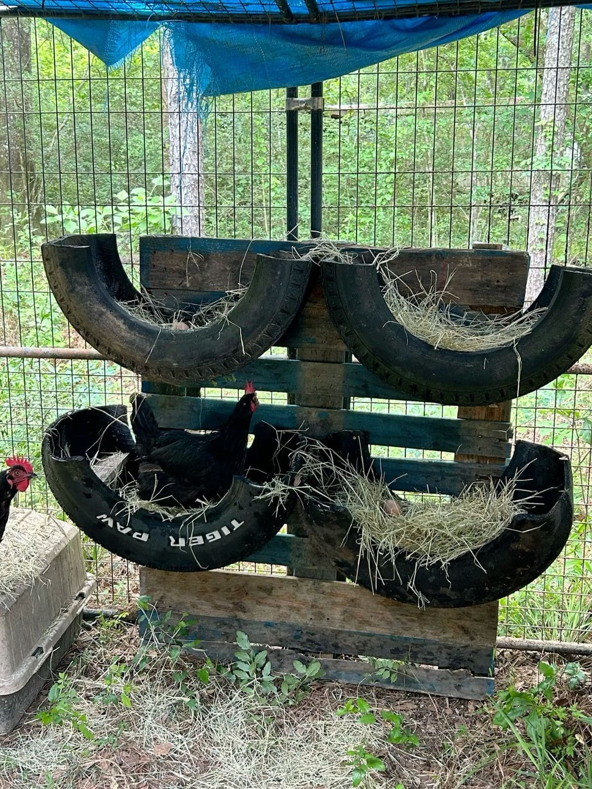 Upcycled Tire Nesting Boxes