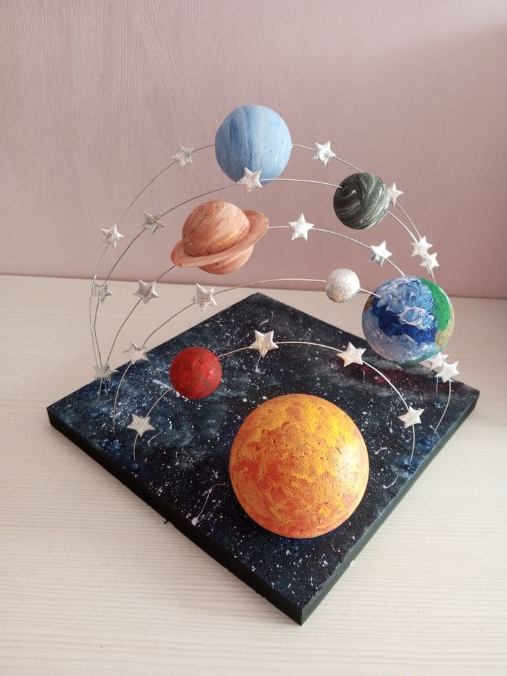 Arched Orbit Solar System Sculpture