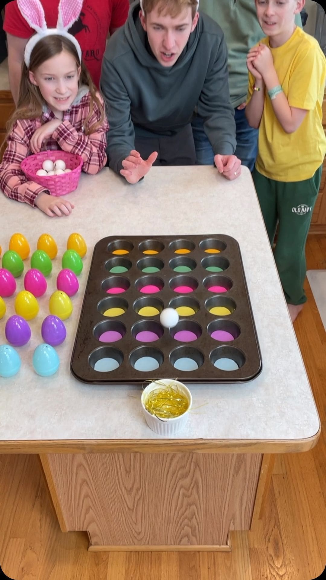 Bouncing Egg Muffin Tray Challenge