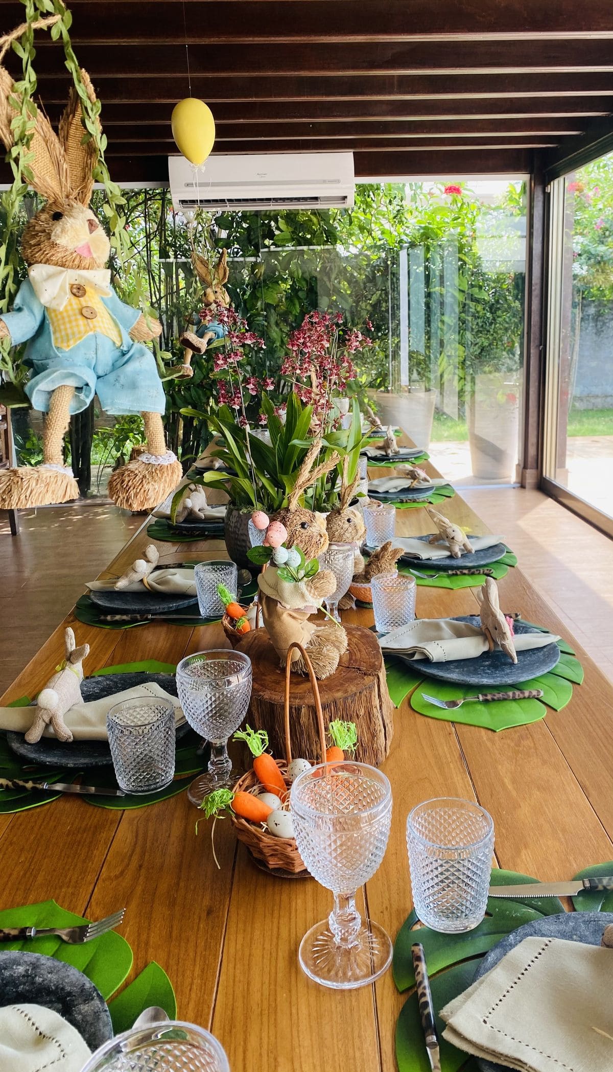Enchanted Woodland Bunny Easter Table