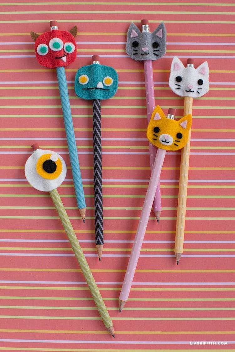 Felt Animal Pencil Toppers
