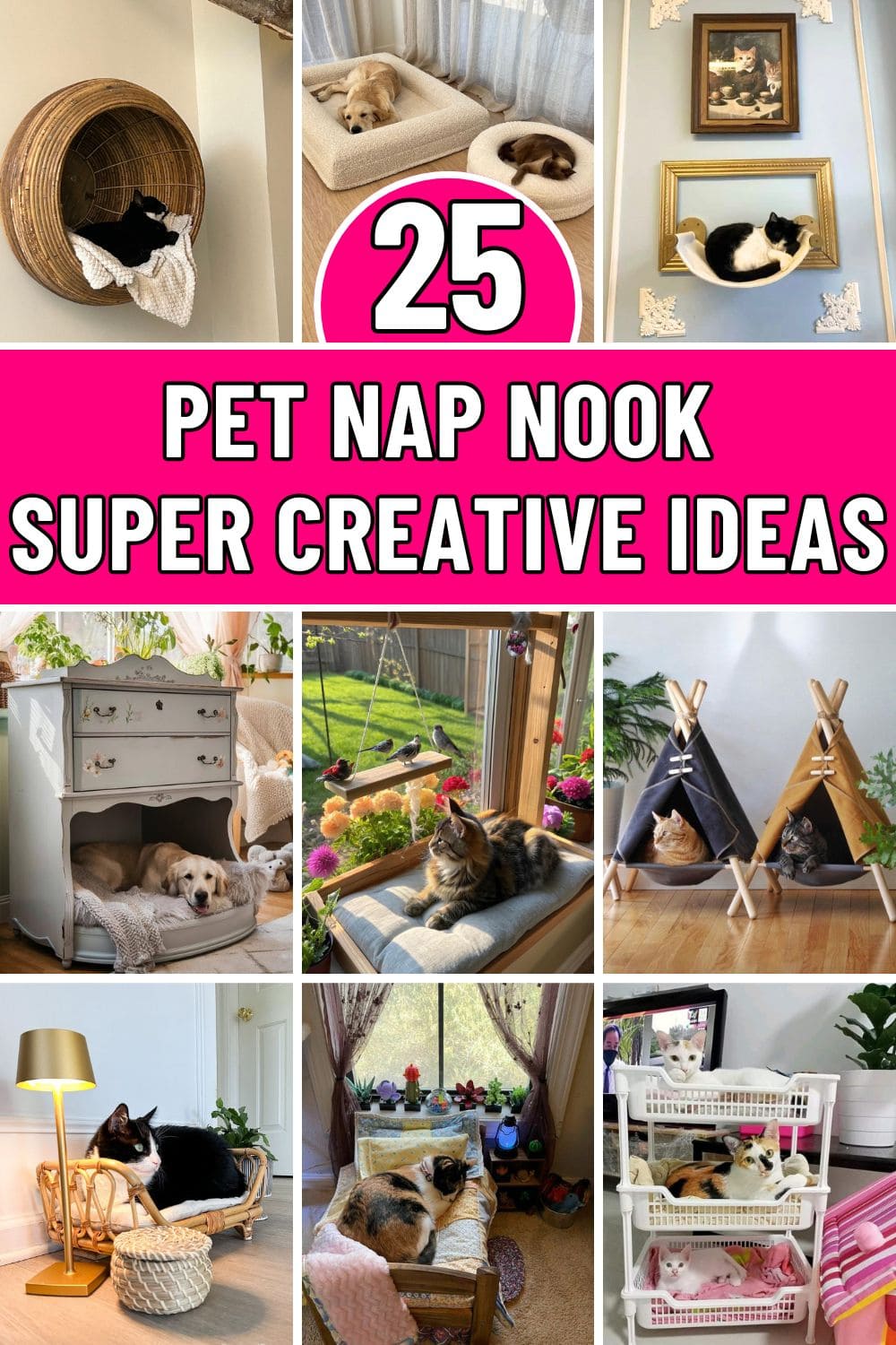 25 Cozy Pet Nap Nook Ideas for Happy, Relaxed Pets