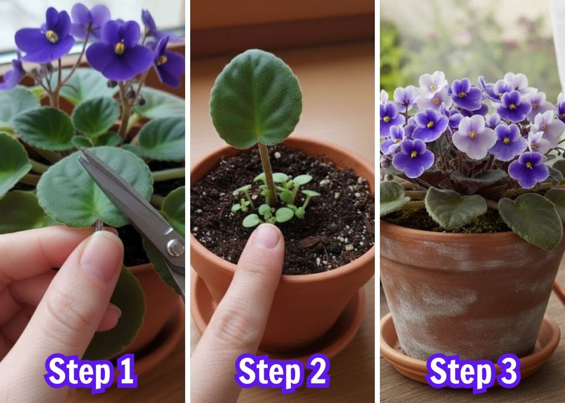 How to Propagate African Violet From a Leaf