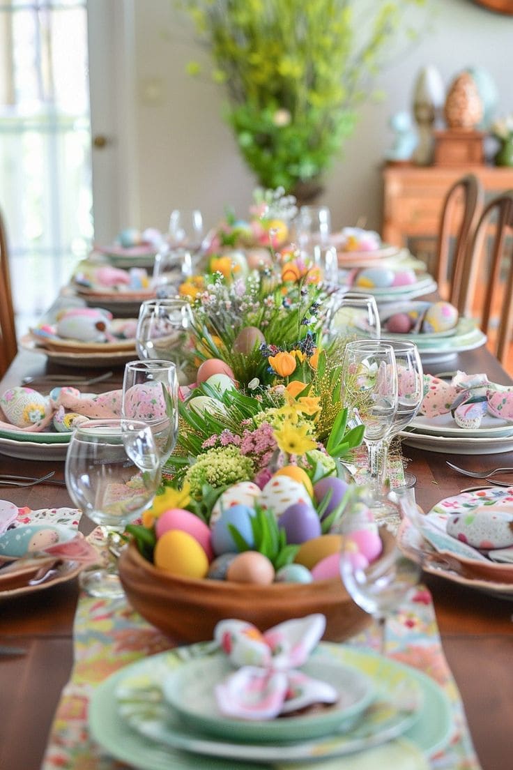Garden-Fresh Easter Floral Table