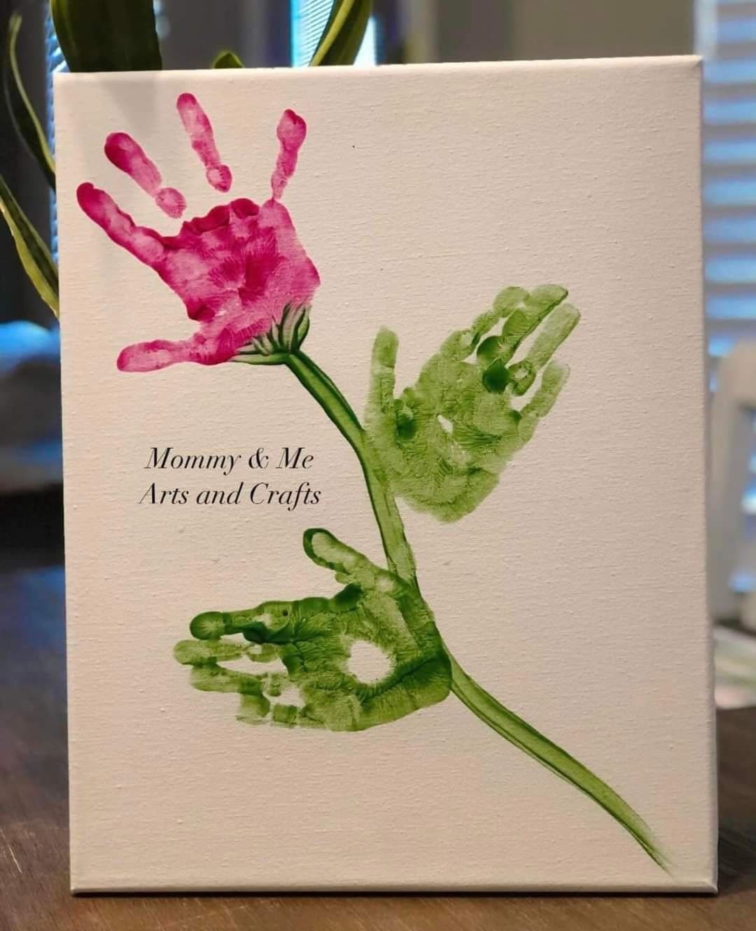 20 Simple DIY Printing Projects Made With Things You Already Have Handprint Flower Canvas