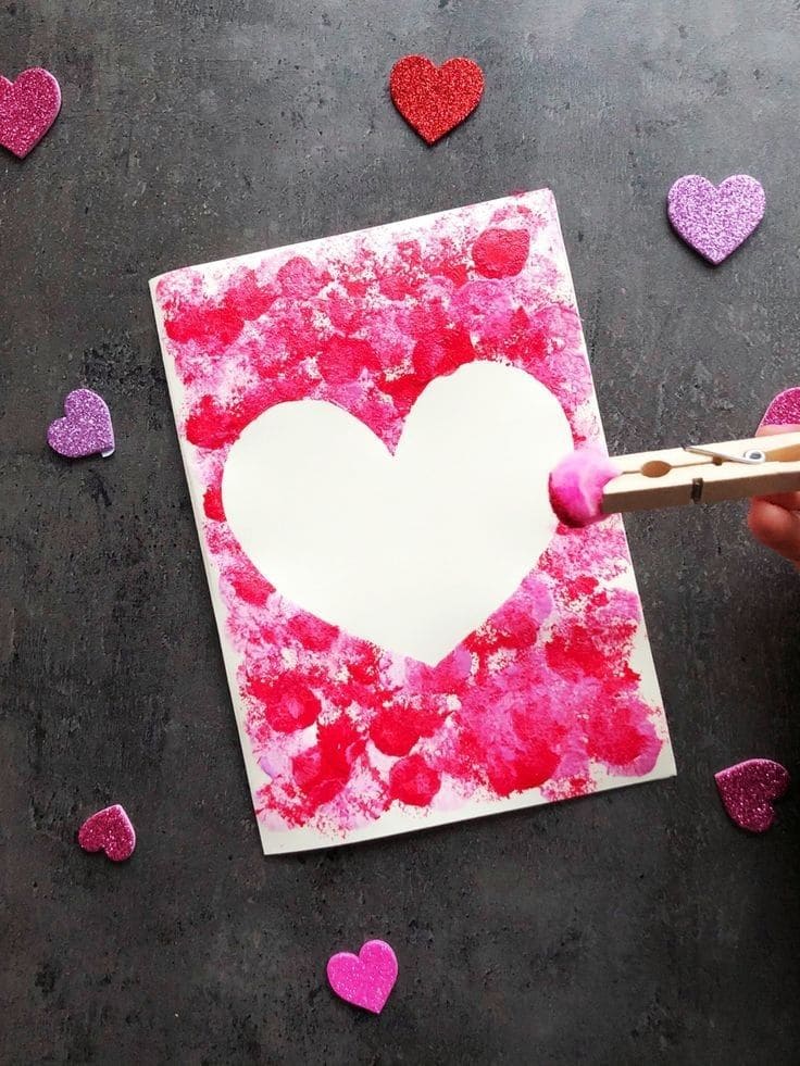 20 Simple DIY Printing Projects Made With Things You Already Have Heart Resist Sponge Print