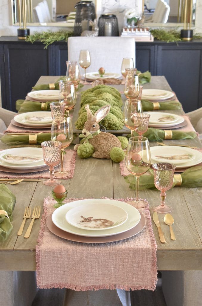 Soft Green Elegant Easter Table