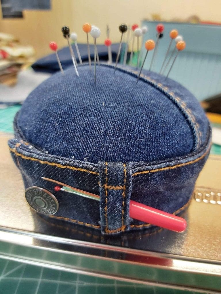 Denim Pocket Pin Cushion