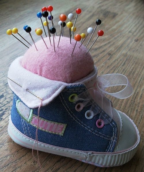 Mini Sneaker Pin Cushion Holder