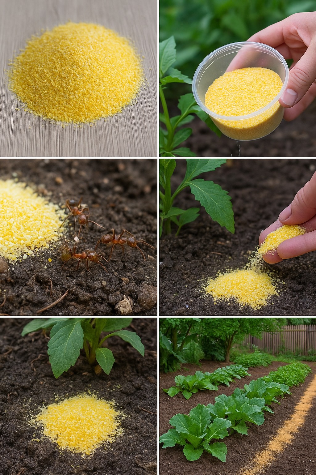 How to Make a Cornmeal Ant Barrier for Garden Plants